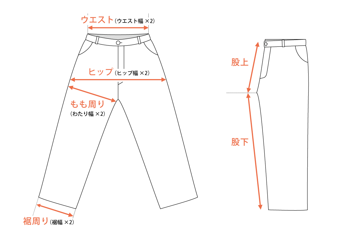 サイズガイド｜オンセブンデイズ【公式通販】