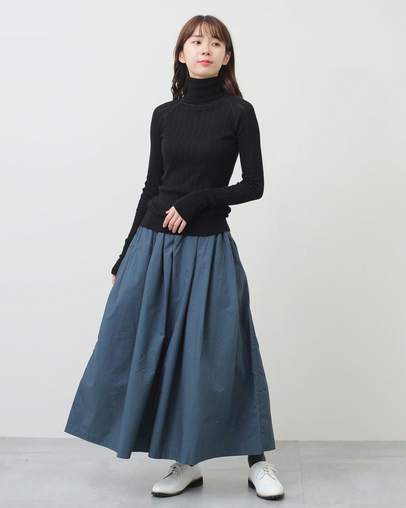 10％OFF】［tumugu］ランダムリブニットロングタートル／ツムグ ｜オン