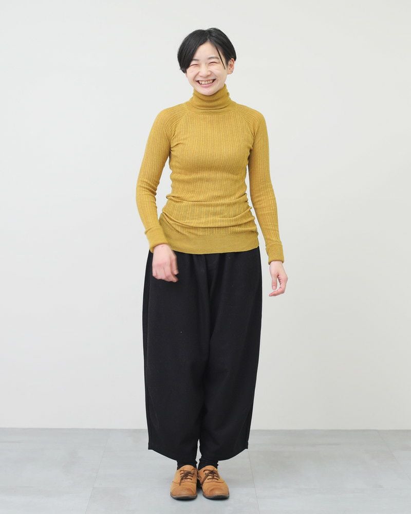 tumugu］ランダムリブニットロングタートル／ツムグ◇26SS ｜オン