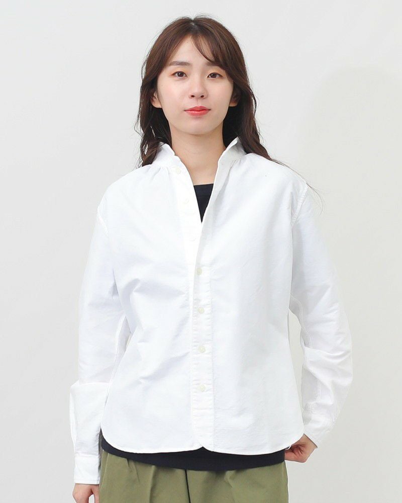 新品・未使用 ダナファヌル オックス スタンドカラーシャツ Dana Faneuil ダナファヌル スタンドカラーシャツ オックスフォード