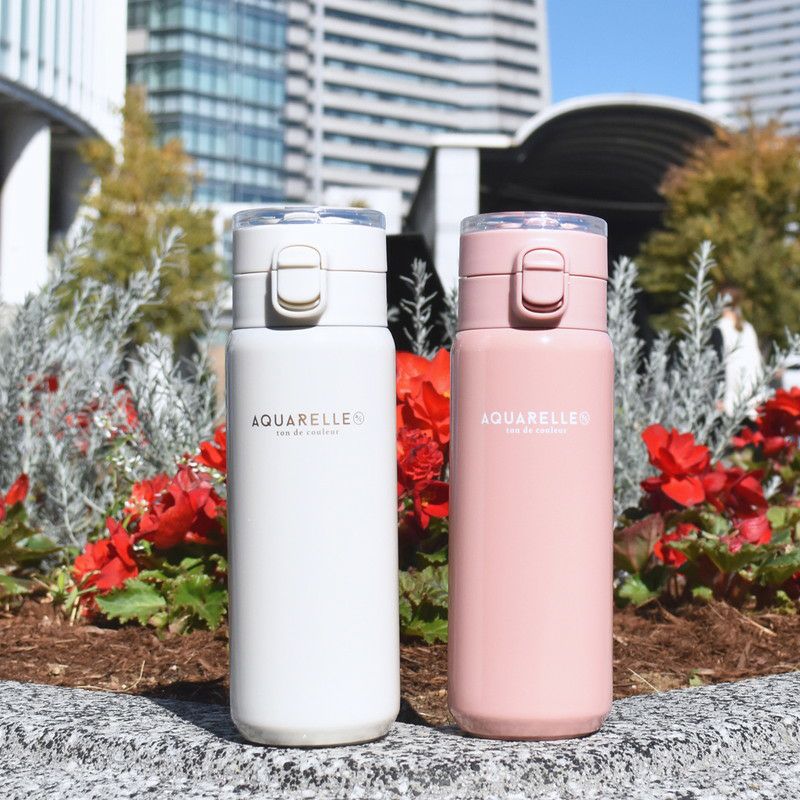 アクアレール］ステンレスワンプッシュキャリーボトル 520ml