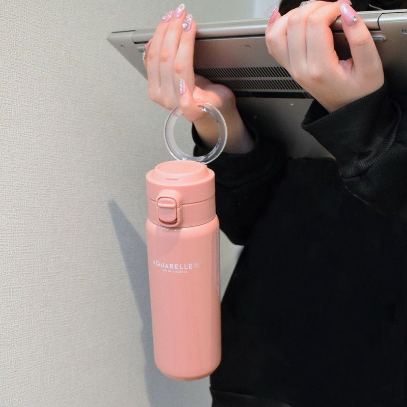 アクアレール］ステンレスワンプッシュキャリーボトル 520ml