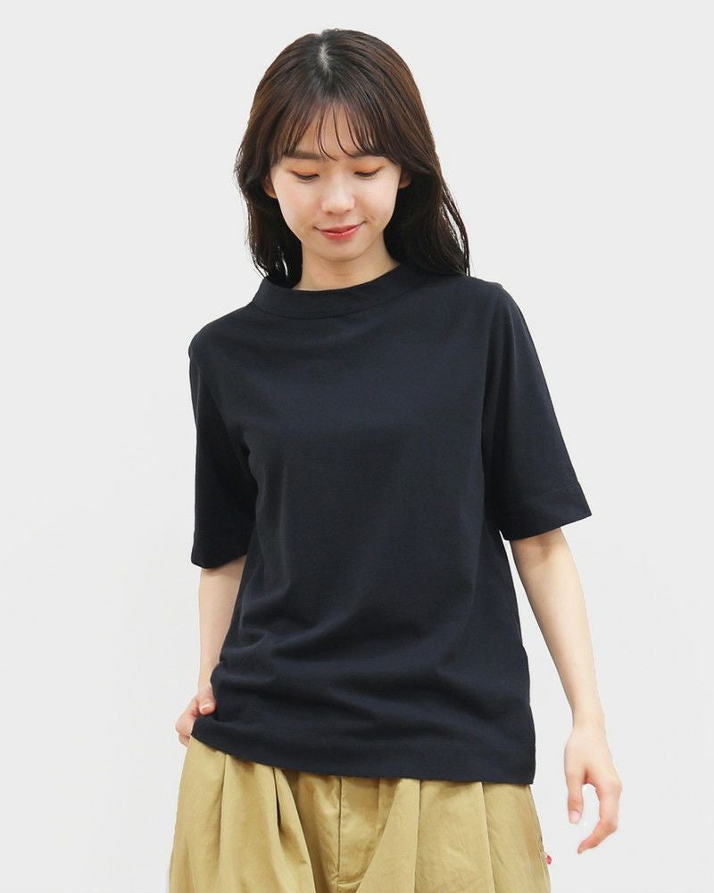 LAITERIE］天竺5分袖ボトルネックT／レイトリー◇26SS ｜オンセブン