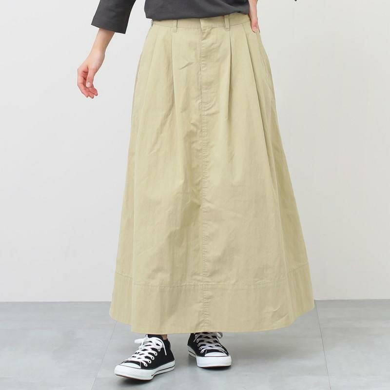 ［DANTON］ツイルツータックスカート