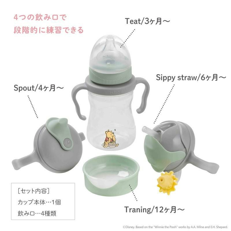 b.box］Disney Sippy cup ディズニー シッピーカップ ステップアップ