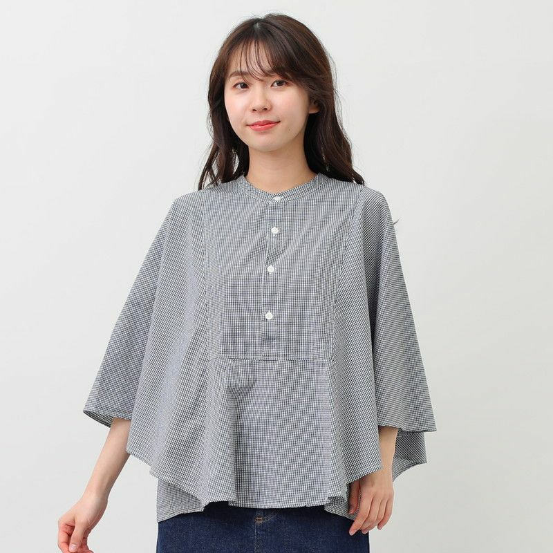 ノベルティ対象】［grin］ブロードサークルブラウス／グリン◇26SS