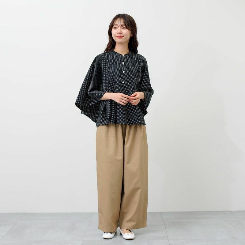 ノベルティ対象】［grin］ブロードサークルブラウス／グリン◇26SS