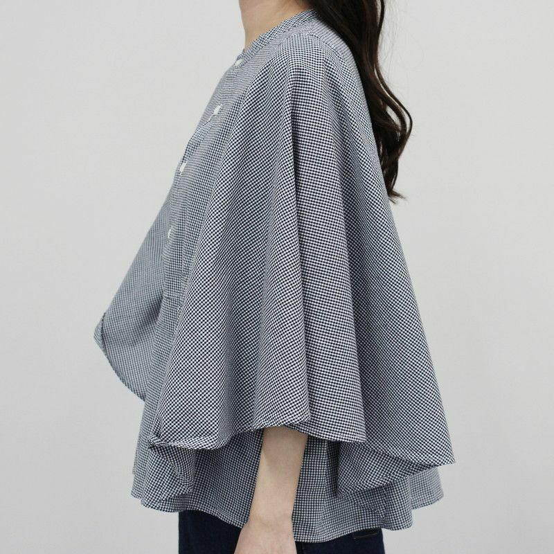 ノベルティ対象】［grin］ブロードサークルブラウス／グリン◇26SS