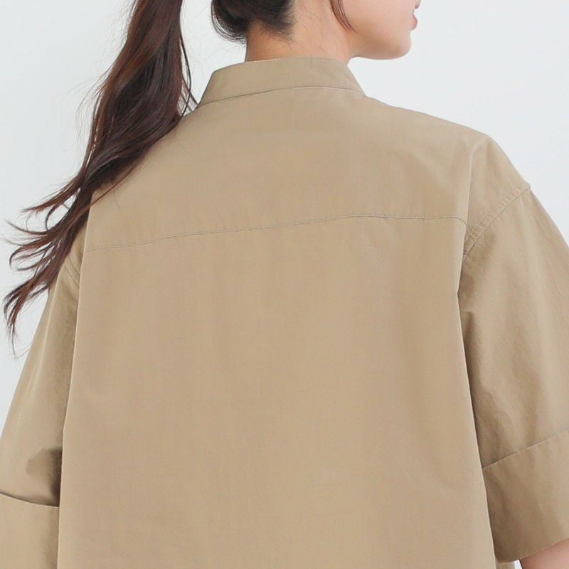 30％OFF】［GYMPHLEX］スタンドカラー半袖シャツ／ジムフレックス