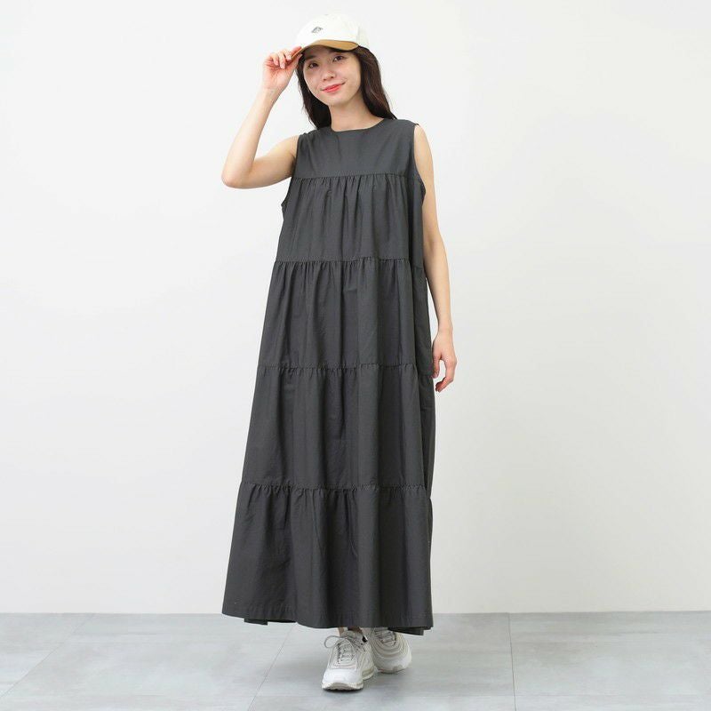 GYMPHLEX］ティアードノースリワンピース／ジムフレックス◇26SS