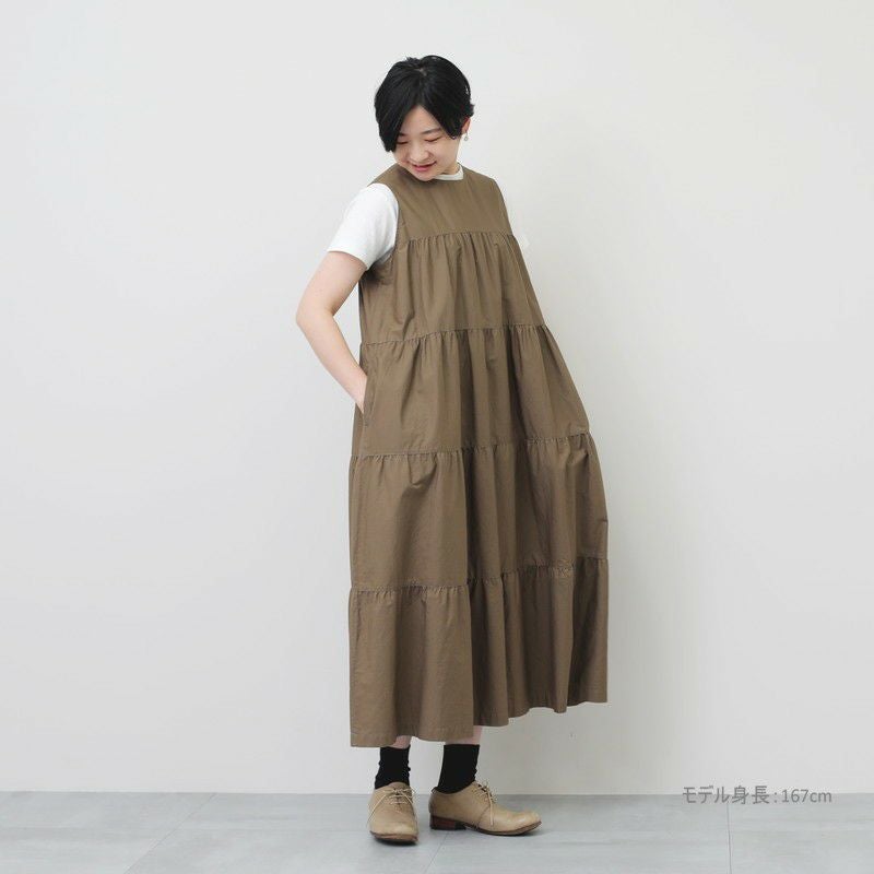 GYMPHLEX］ティアードノースリワンピース／ジムフレックス◇26SS