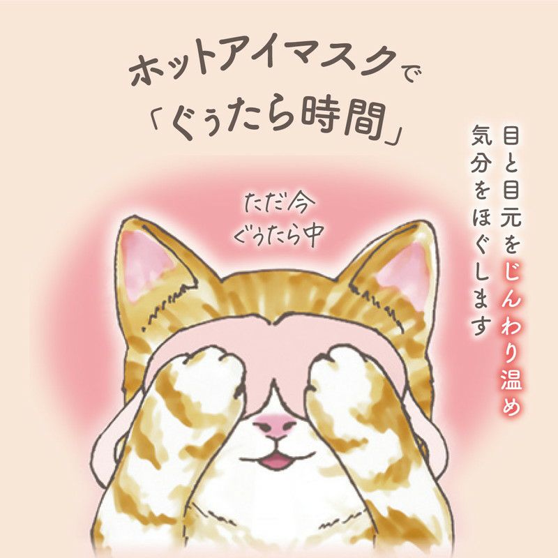キモチ ニャンわり蒸気のぐぅたらアイマスク 5枚入り ｜オンセブン