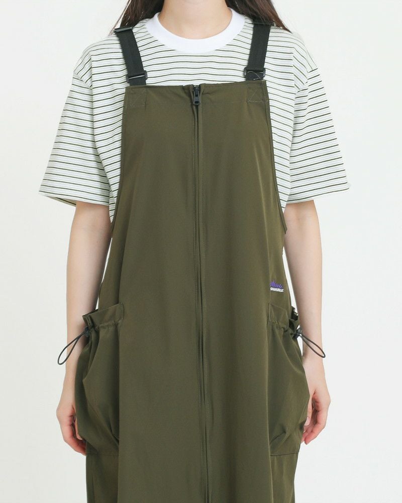 50％OFF】［THOUSAND MILE］フロントジップサロペットワンピース