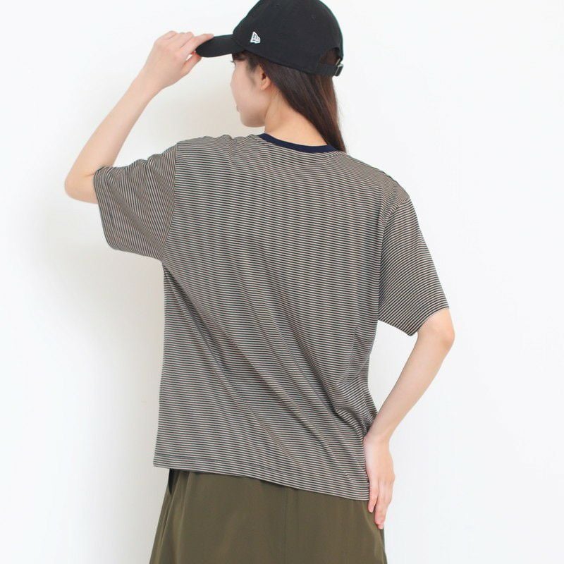 ［DANTON］ストライプロゴTシャツ