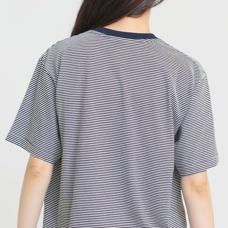 ［DANTON］ストライプロゴTシャツ