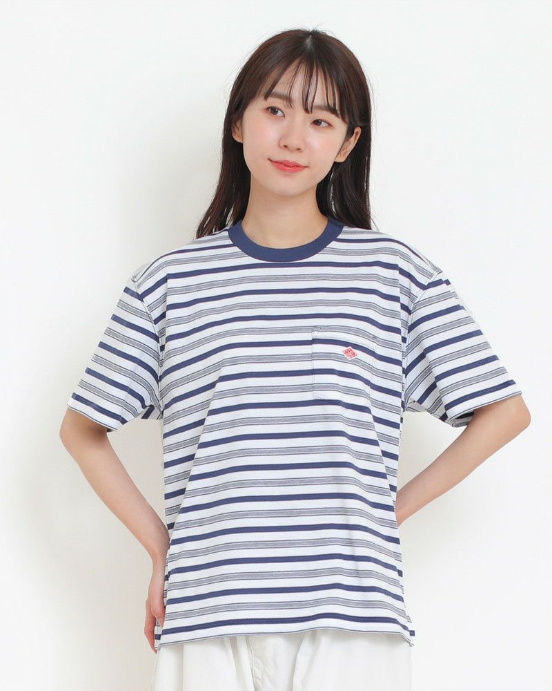 DANTON］ストライプロゴTシャツ／ダントン◇26SS ｜オンセブンデイズ