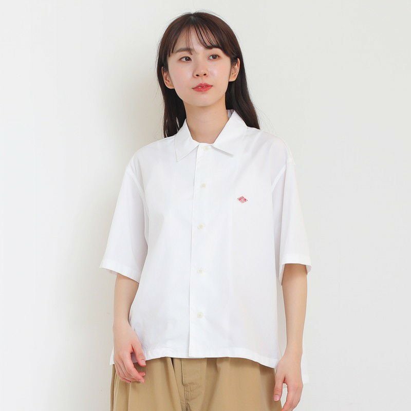 ［DANTON］コットンポプリン半袖シャツ