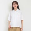 ［DANTON］コットンポプリン半袖シャツ