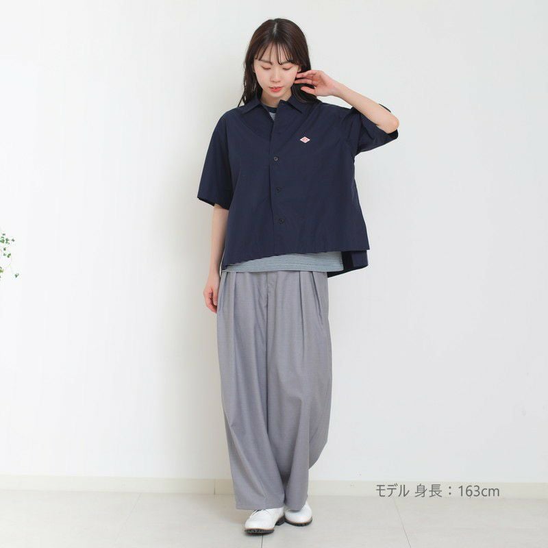 ［DANTON］コットンポプリン半袖シャツ