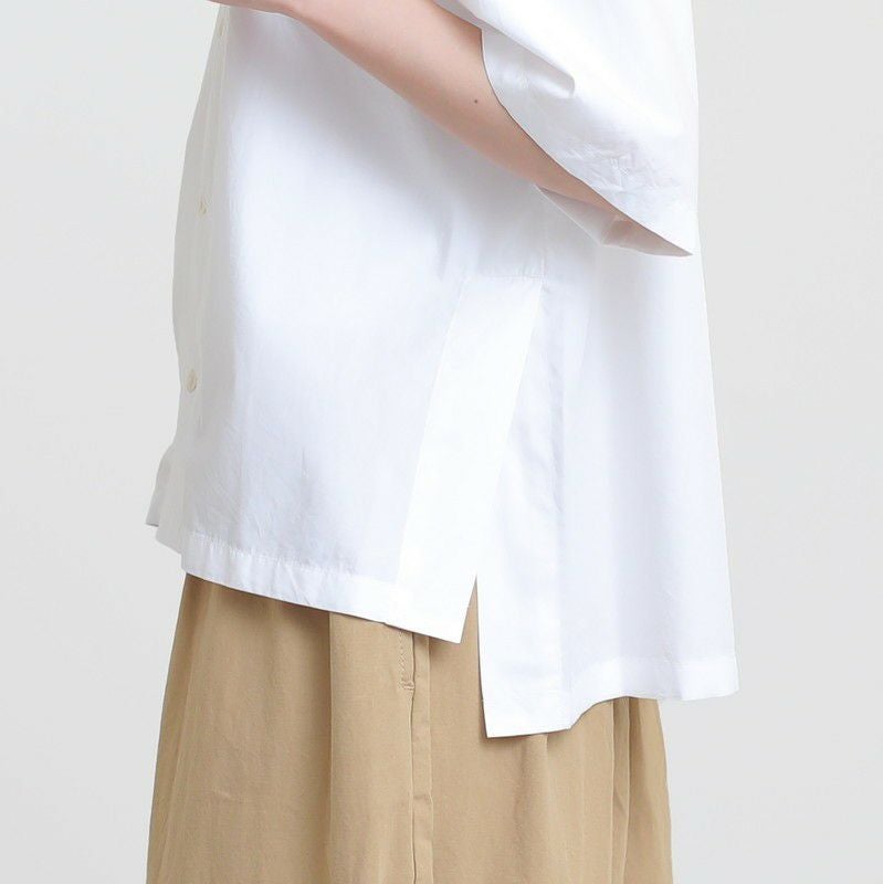 ［DANTON］コットンポプリン半袖シャツ