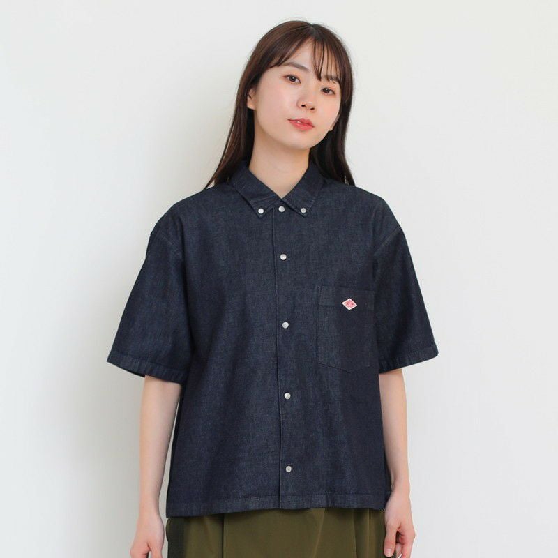 ［DANTON］ダンガリー半袖シャツ