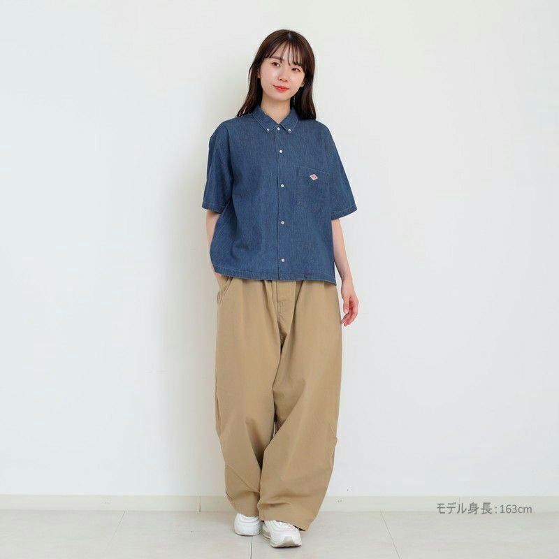 ［DANTON］ダンガリー半袖シャツ