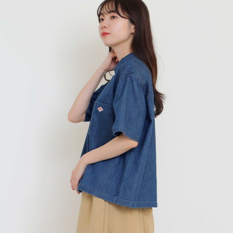 ［DANTON］ダンガリー半袖シャツ