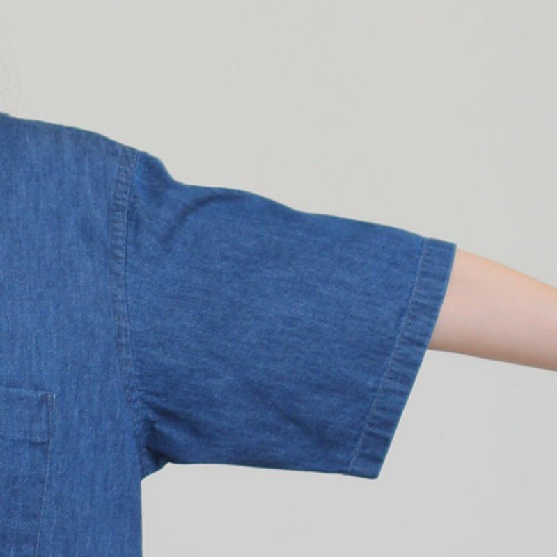 ［DANTON］ダンガリー半袖シャツ