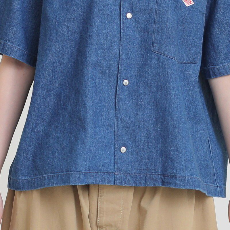 ［DANTON］ダンガリー半袖シャツ