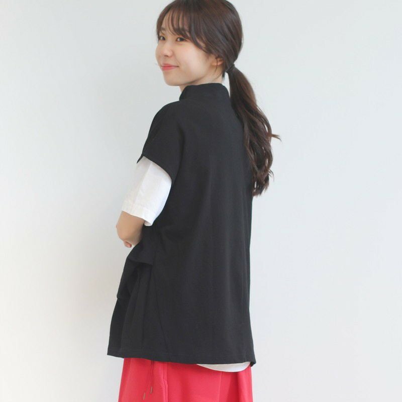 NATURAL LAUNDRY］ヴィンテージツイストニットボトルタックベスト