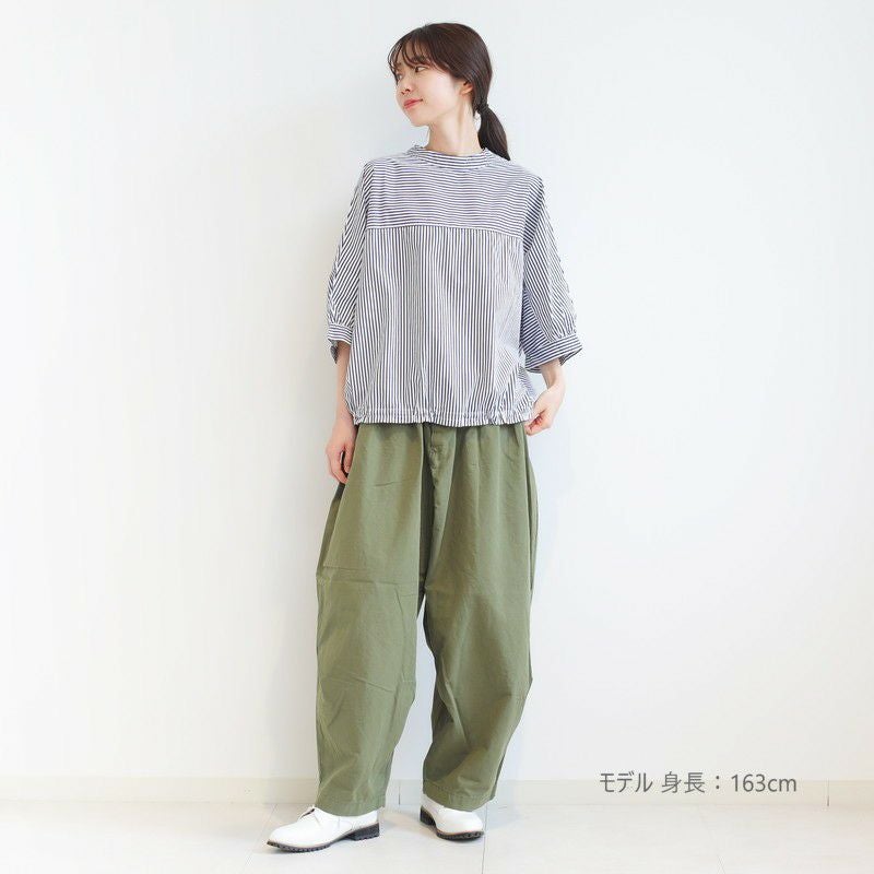 ノベルティ対象】［grin］ブロードドルマンシャツ／グリン◇26SS