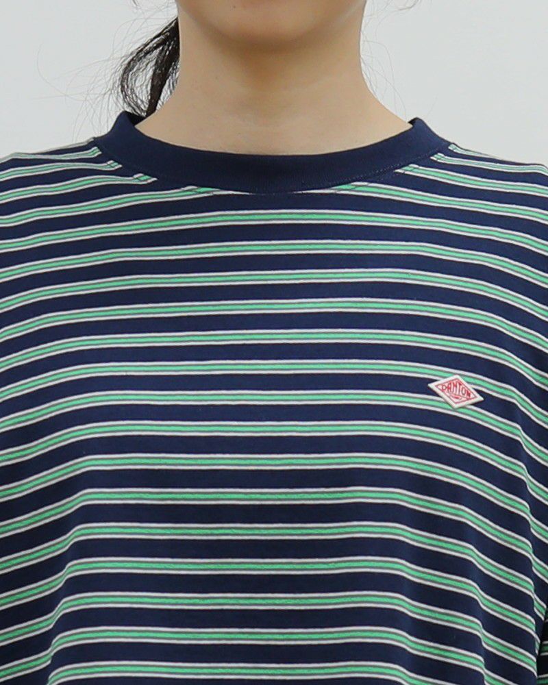 新品　DANTON ストライプ ボーダー ロンT クルーネック　男女兼用 楽天市場】◇DANTON(ダントン) ストライプロングスリーブTシャツ