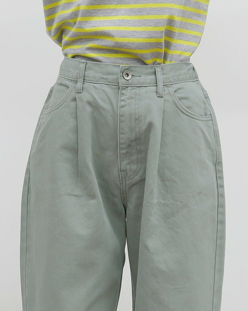 ［DANTON］タックカツラギカラーパンツ