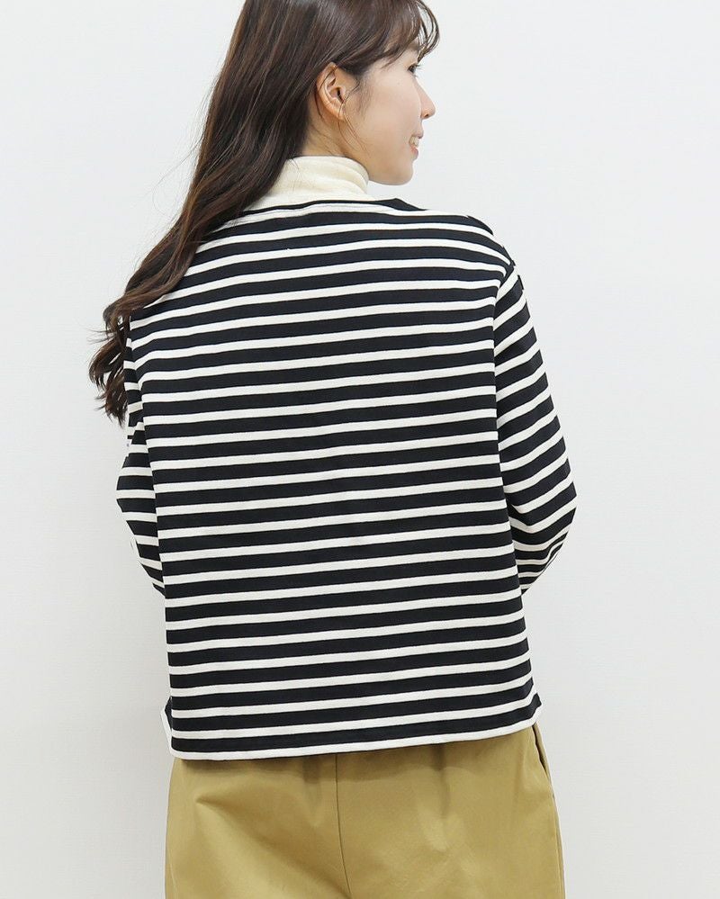 ORCIVAL］クルーネック長袖ボーダープルオーバー／オーシバル◇26SS