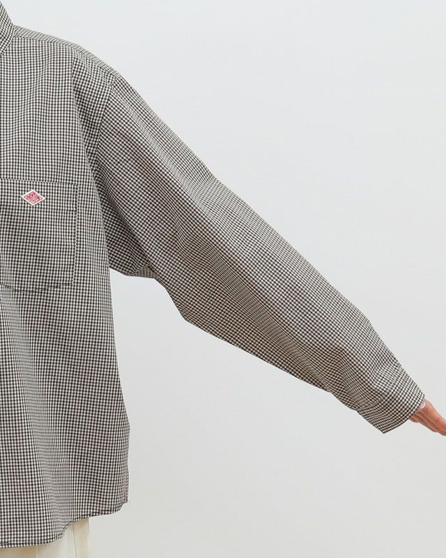 ［DANTON］ドット釦チェックシャツ