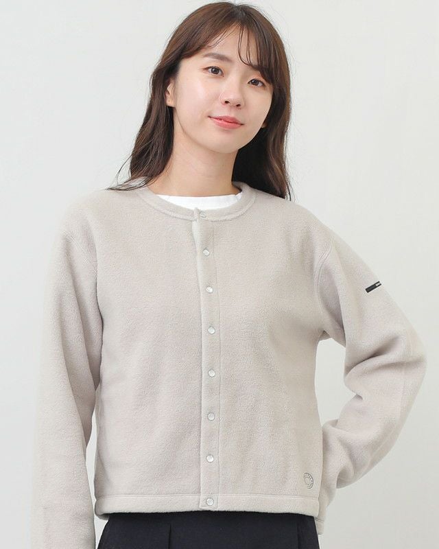 早いもの勝ち！美品⭐︎ORCIVALフリースカーディガン ORCIVAL（オーシバル） フリース クルーネック カーディガン