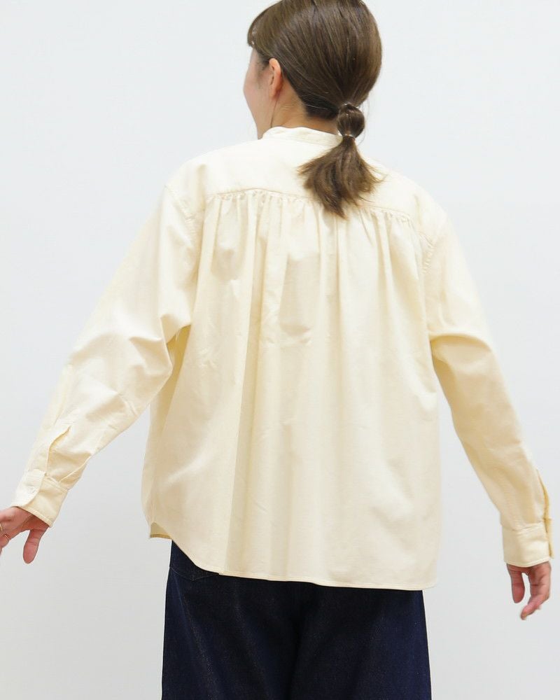 ［DANTON］コーデュロイバックギャザーシャツ