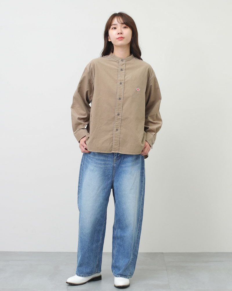 ［DANTON］コーデュロイバックギャザーシャツ
