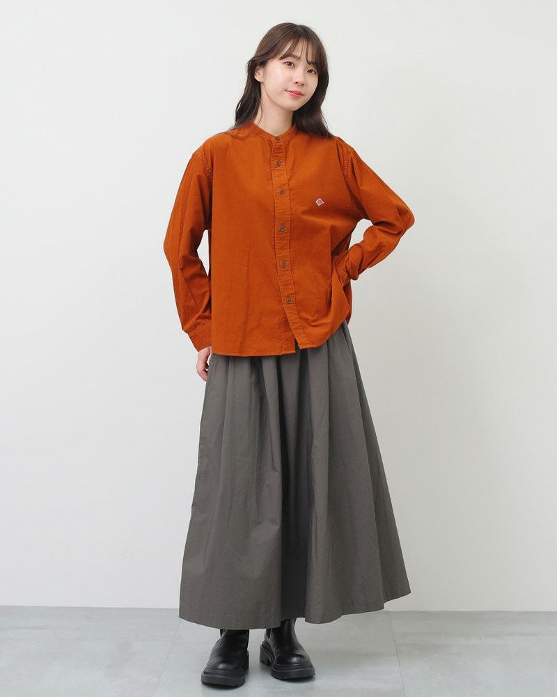 ［DANTON］コーデュロイバックギャザーシャツ