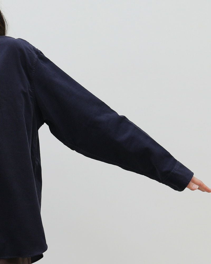 ［DANTON］コーデュロイバックギャザーシャツ