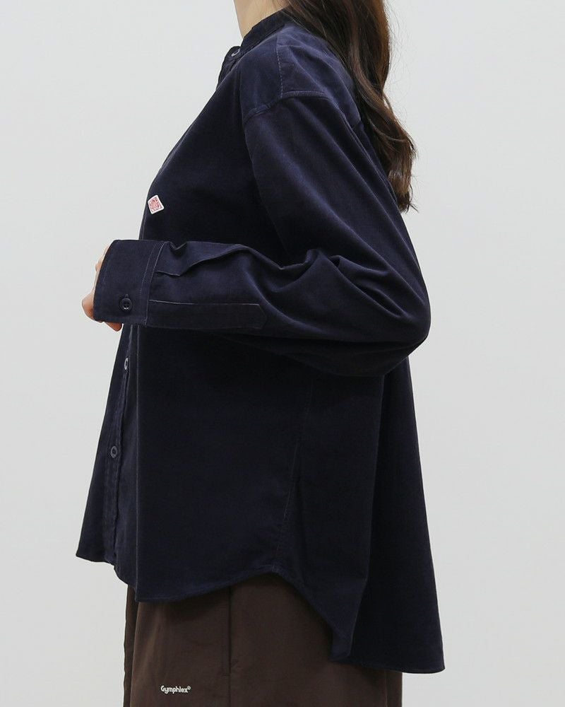 ［DANTON］コーデュロイバックギャザーシャツ