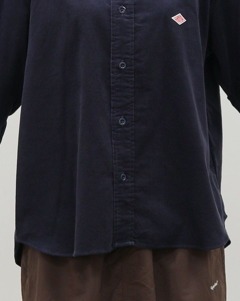 ［DANTON］コーデュロイバックギャザーシャツ