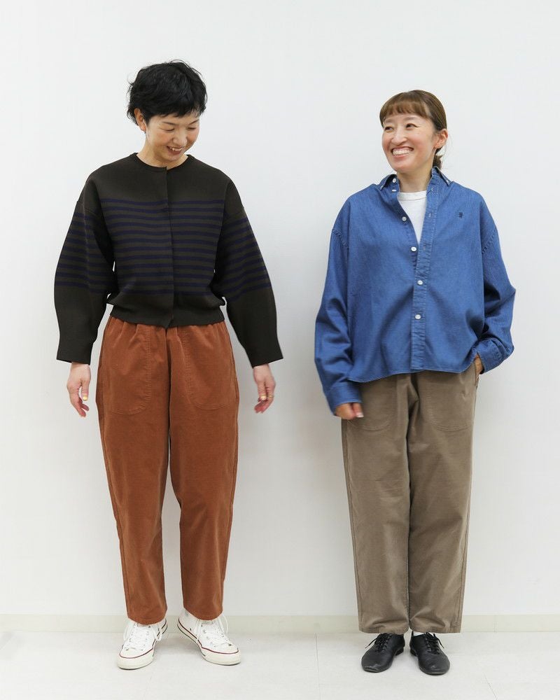 DANTON ダントン ストレッチ コーデュロイ ショートパンツ MUSTARD DANTON ダントン レディース イージーショーツ WOMEN DT-E0104NLT