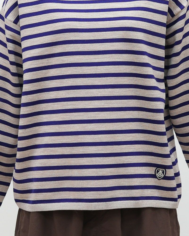 10％OFF】［ORCIVAL］モックネックボーダーニットプルオーバー