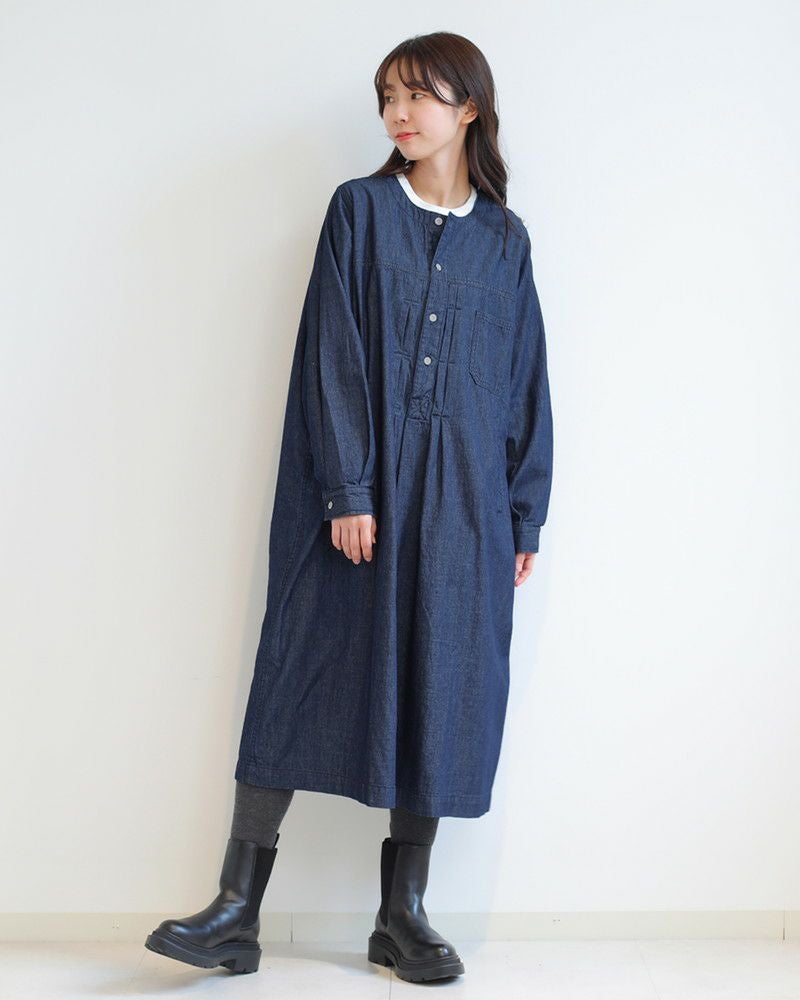10％OFF】［FURALI］デニムタックワンピース／フラリ ｜オンセブン