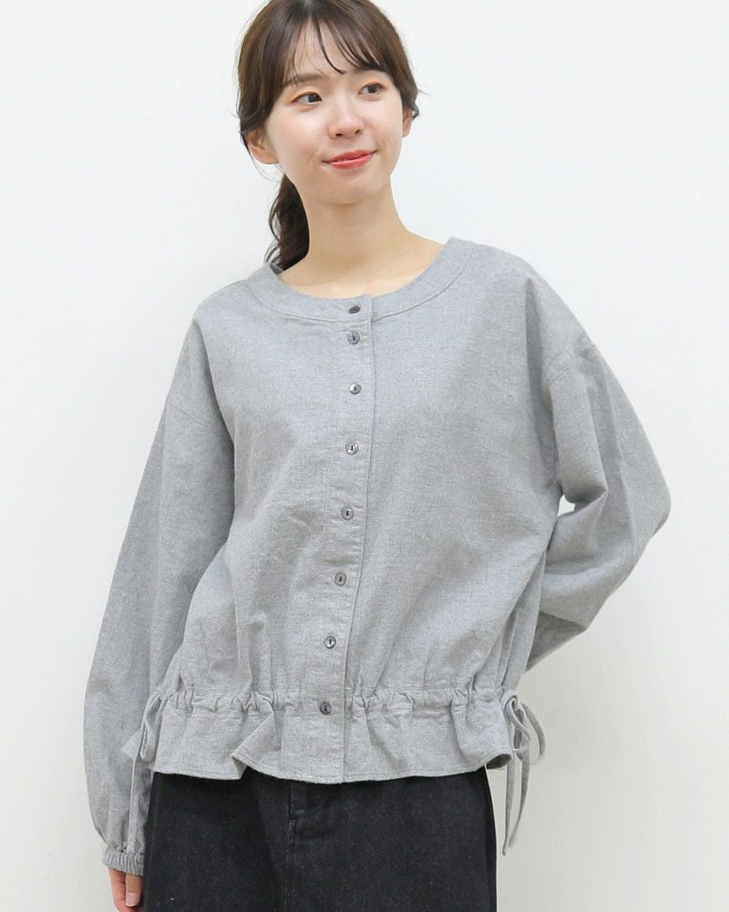 30％OFF】［UNPLE］ドロストヘム2wayブラウス／アンプル ｜オンセブン
