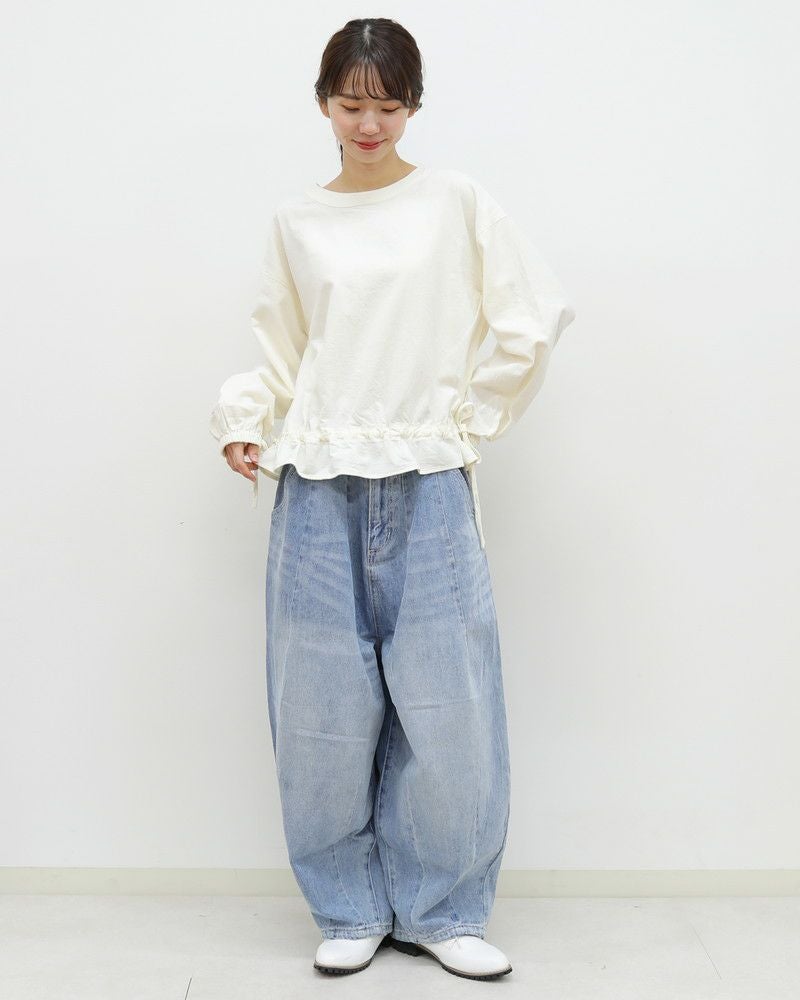 30％OFF】［UNPLE］ドロストヘム2wayブラウス／アンプル ｜オンセブン