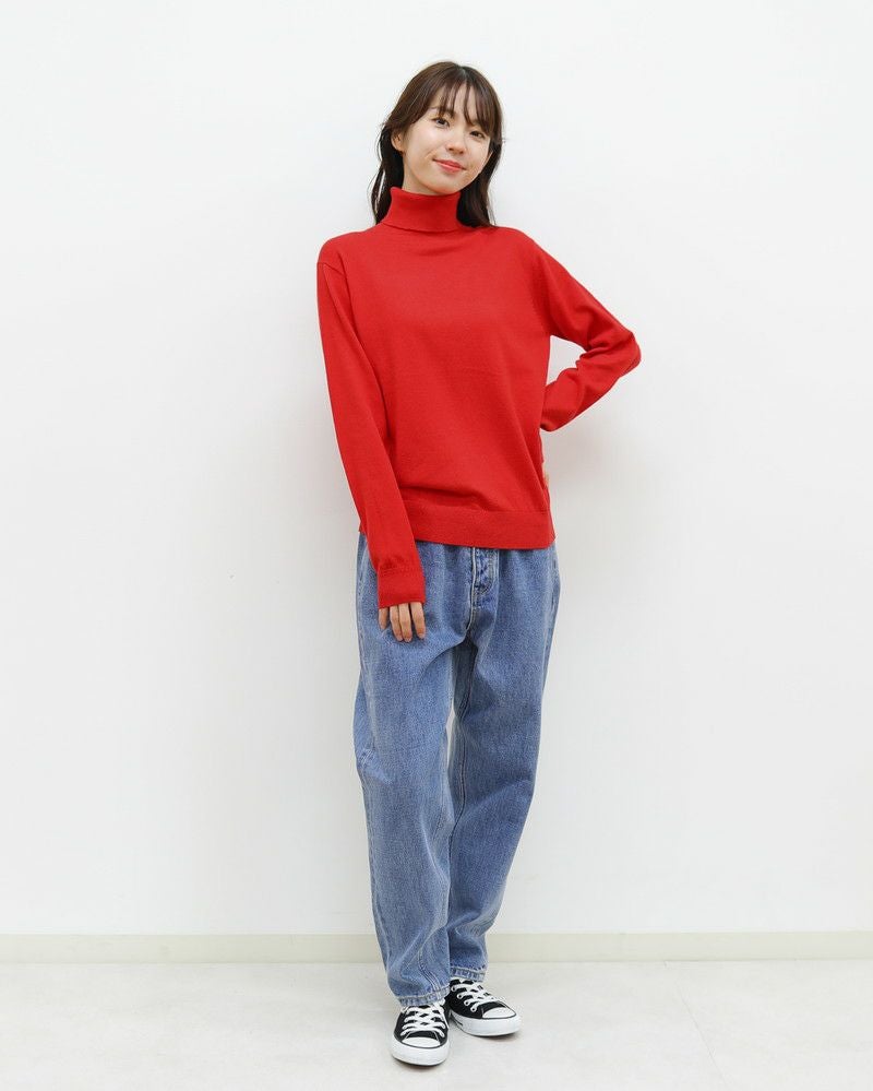 NOUVELLES du PARADIS］ムーコットンタートルネックプルオーバー