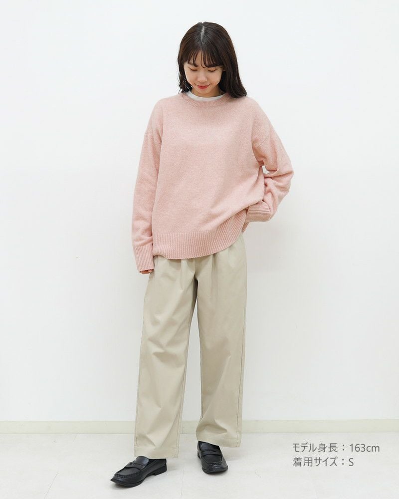 30％OFF】裏微起毛バリラクストレートタックパンツ 春カラー〈S/M/L