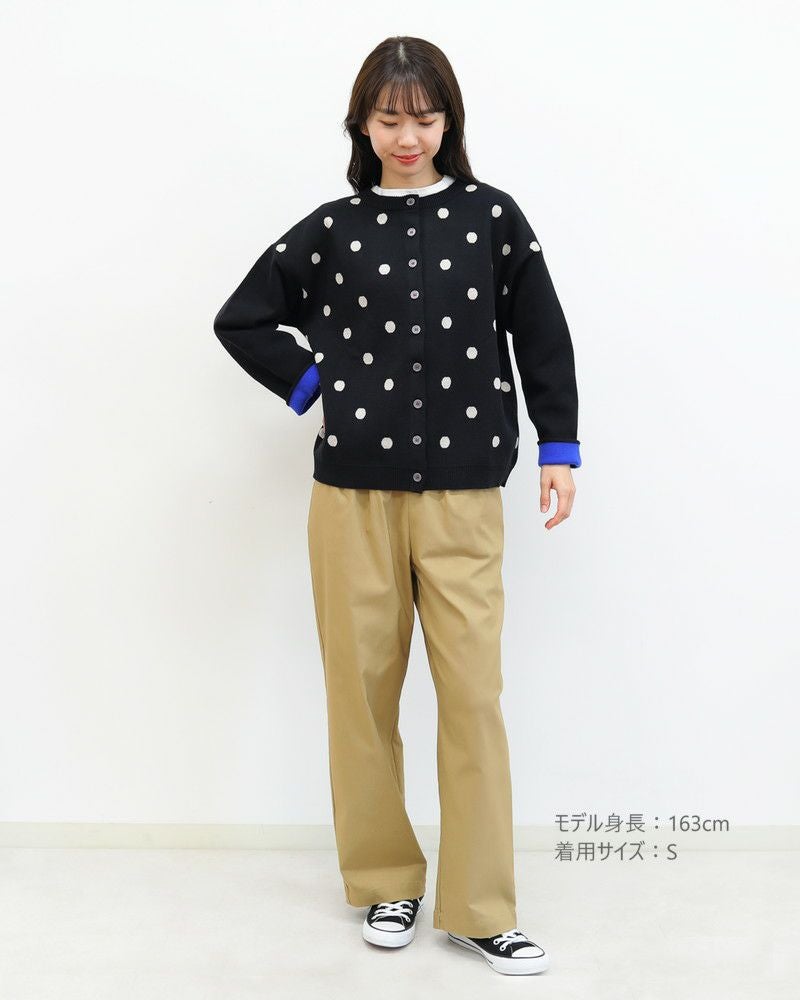 れおページ 30％OFF】裏微起毛バリラクストレートタックパンツ 春カラー〈S/M/L